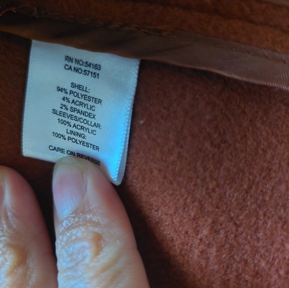 Kenneth Cole New York Women's Rust Trench Coat - Picture 4 of 4